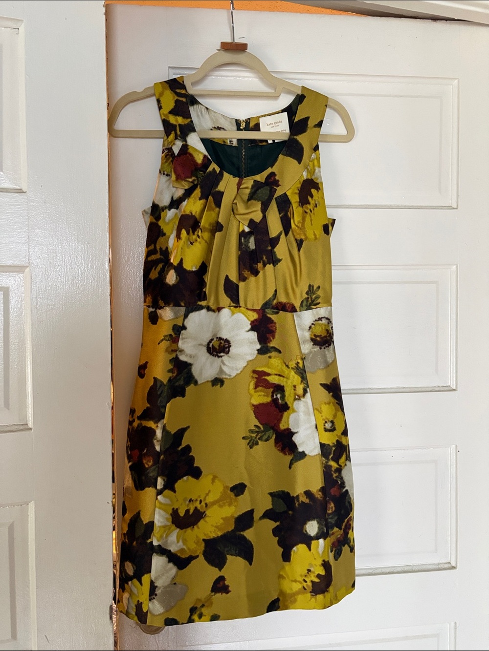 kate spade Yellow and White Floral Midi Dress